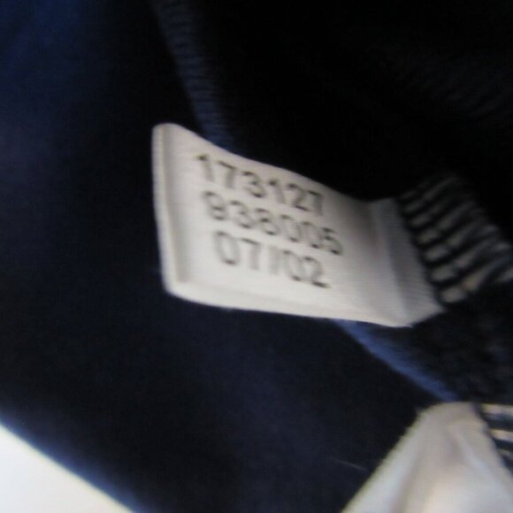 Adidas Track Jacket Medium Navy Blue Embroidered Logo Y2K Zip Up - Picture 4 of 7